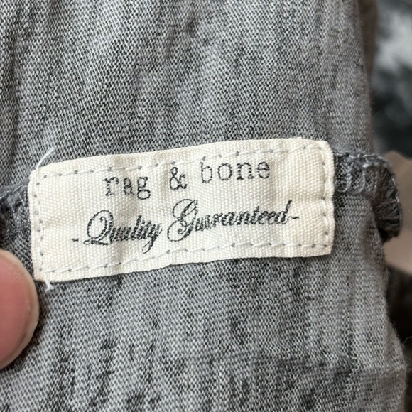 Rag & Bone Women's Grey Multi All Over Camo Cotton Short Sleeve Tee TShirt small - Picture 7 of 14